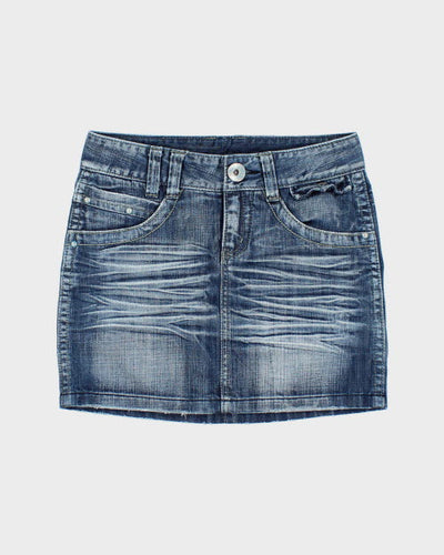 Y2k 00s Denim Skirt - S