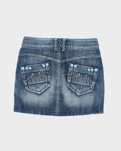 Y2k 00s Denim Skirt - S