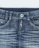 Y2k 00s Denim Skirt - S