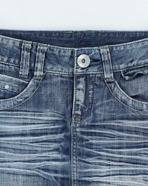 Y2k 00s Denim Skirt - S