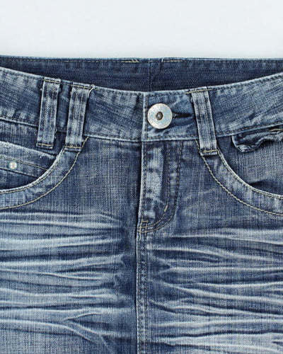Y2k 00s Denim Skirt - S