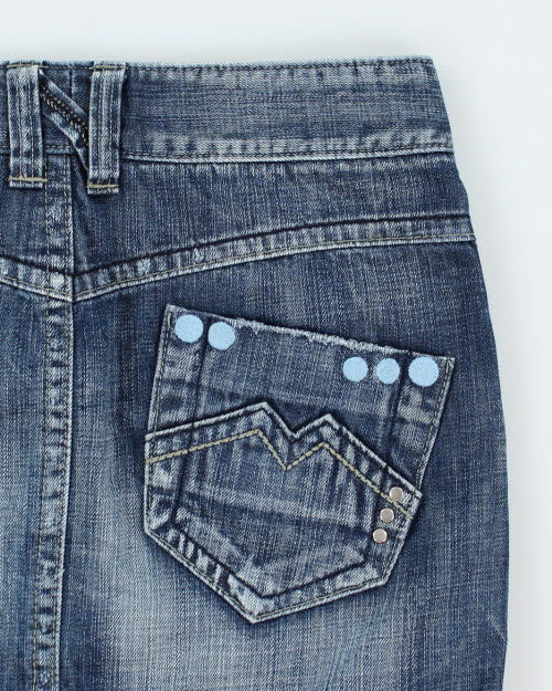 Y2k 00s Denim Skirt - S
