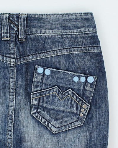 Y2k 00s Denim Skirt - S