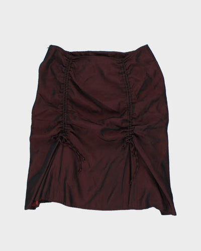 Y2k 00s Steilmann Ruched ASkirt - S