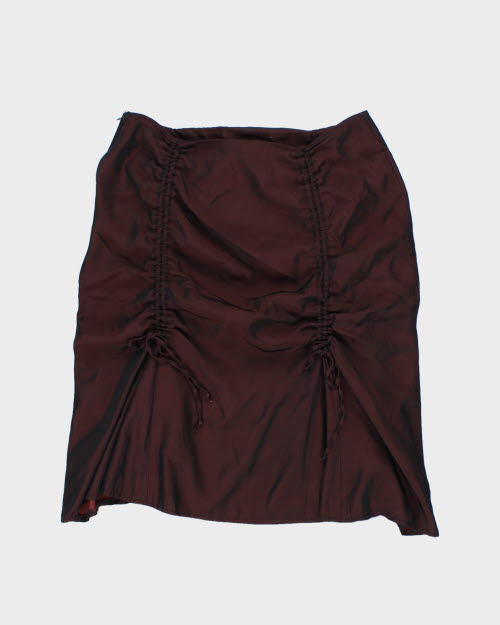 Y2k 00s Steilmann Ruched ASkirt - S