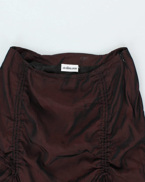 Y2k 00s Steilmann Ruched ASkirt - S