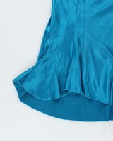 Y2k 00s Le Chateau Satin Skirt - M