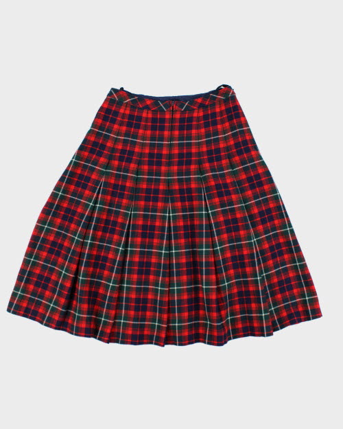 Vintage Ralph Creation Wool Checked Skirt - S