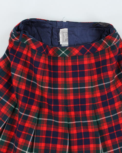 Vintage Ralph Creation Wool Checked Skirt - S