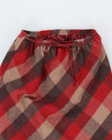 Vintage Check Wool Blend Skirt - S