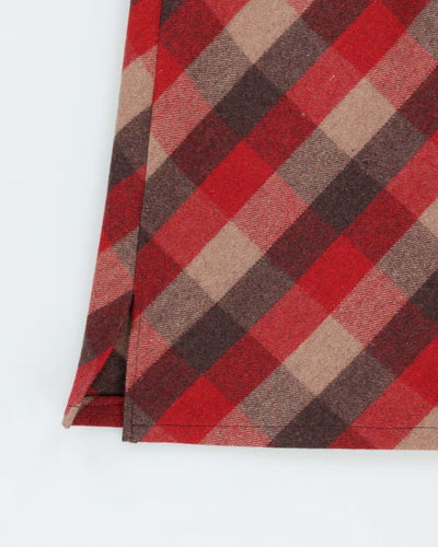 Vintage Check Wool Blend Skirt - S