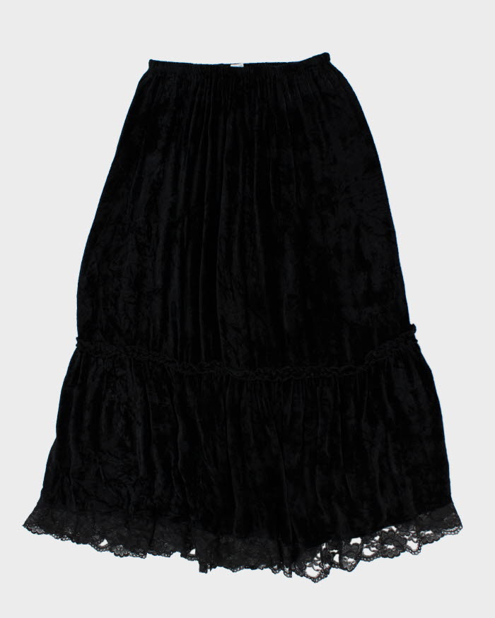Y2k 00s Jypsy Jeans Velour Skirt - M