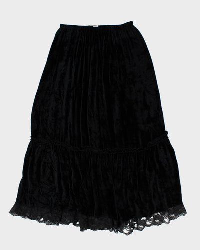 Y2k 00s Jypsy Jeans Velour Skirt - M
