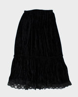 Y2k 00s Jypsy Jeans Velour Skirt - M