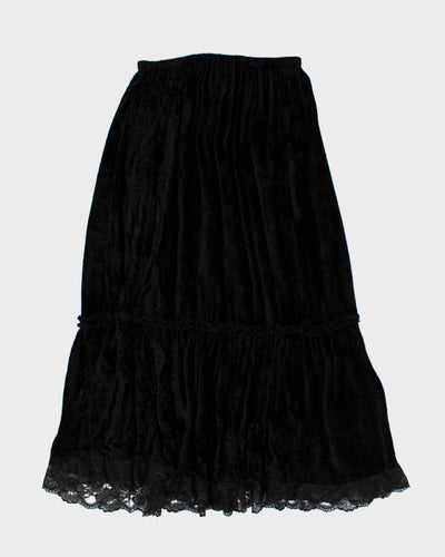 Y2k 00s Jypsy Jeans Velour Skirt - M
