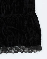 Y2k 00s Jypsy Jeans Velour Skirt - M