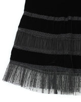 Vintage Polo Jeans Velvet Silk Skirt - S