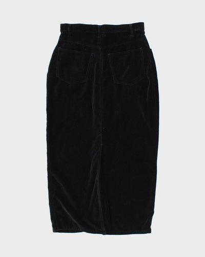 Vintage 90s Sostanza Velvet Button Skirt - S