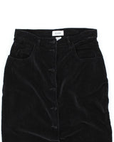 Vintage 90s Sostanza Velvet Button Skirt - S