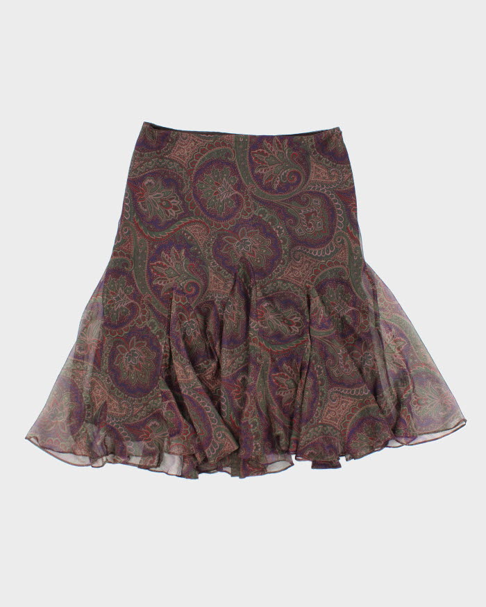 Ralph Lauren Paisley Pattern Skirt - M