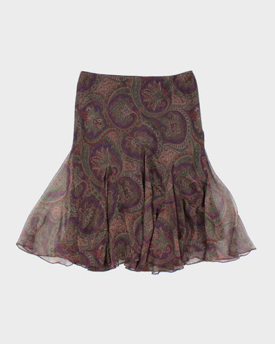 Ralph Lauren Paisley Pattern Skirt - M