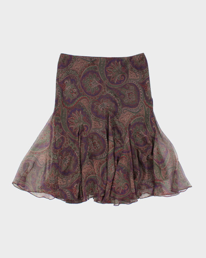 Ralph Lauren Paisley Pattern Skirt - M