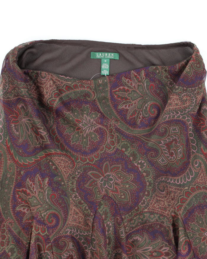 Ralph Lauren Paisley Pattern Skirt - M