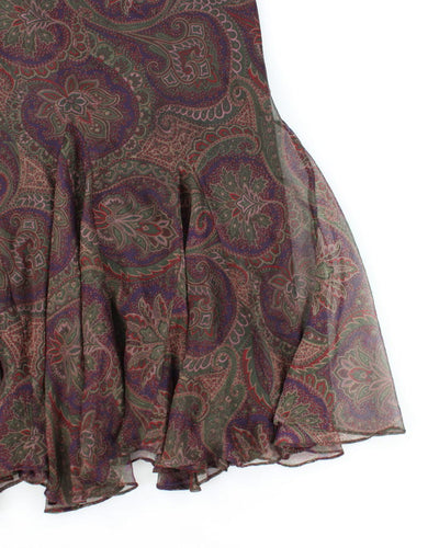 Ralph Lauren Paisley Pattern Skirt - M