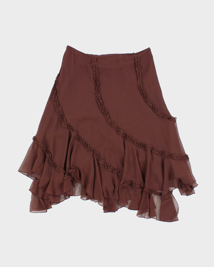 Y2k 00s Le Chateau Brown Skirt - XL