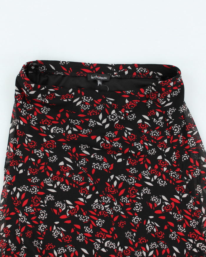 Y2k 00s Le Chateau Pattern Skirt - S