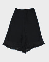 Y2k 00s Black Frilly Skirt - S