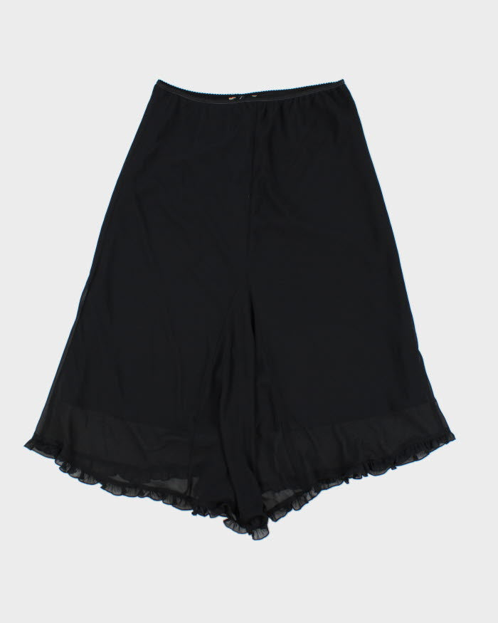 Y2k 00s Black Frilly Skirt - S