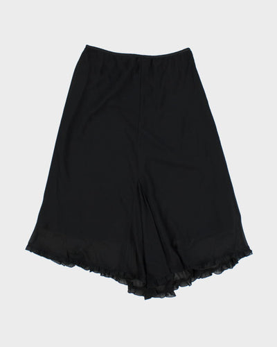 Y2k 00s Black Frilly Skirt - S