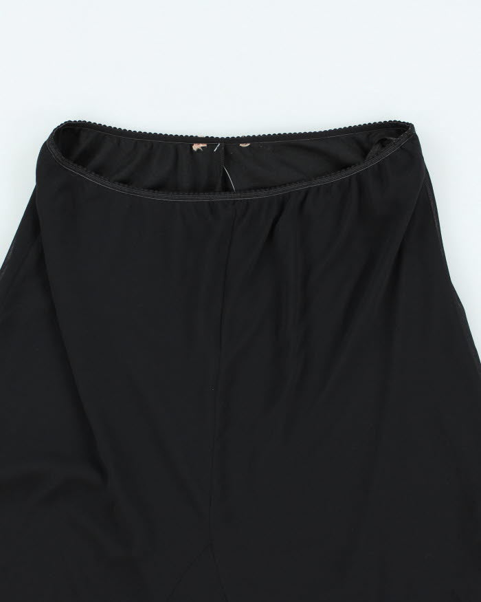 Y2k 00s Black Frilly Skirt - S