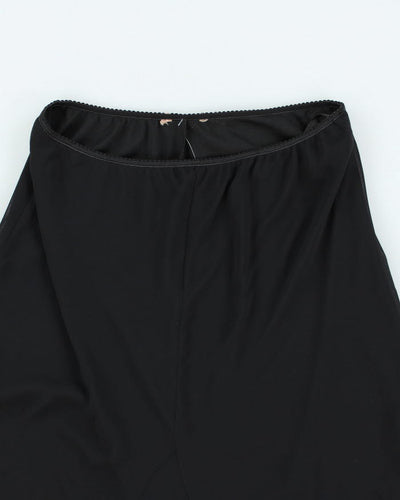 Y2k 00s Black Frilly Skirt - S