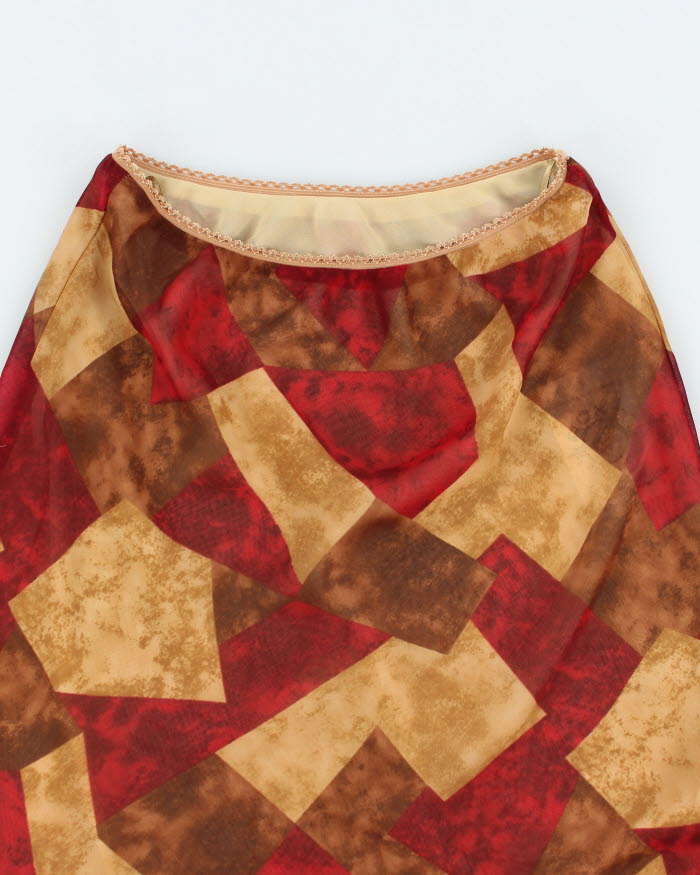 Y2k 00s Tom's Tom Pattern Skirt - S