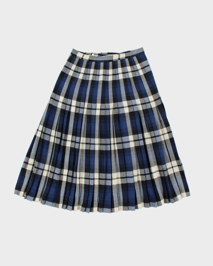 Vintage The Bay Wool Check Skirt - XS