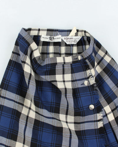 Vintage The Bay Wool Check Skirt - XS