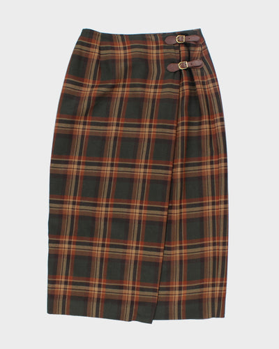 Vintage Ralph Lauren Wool Check Skirt - S