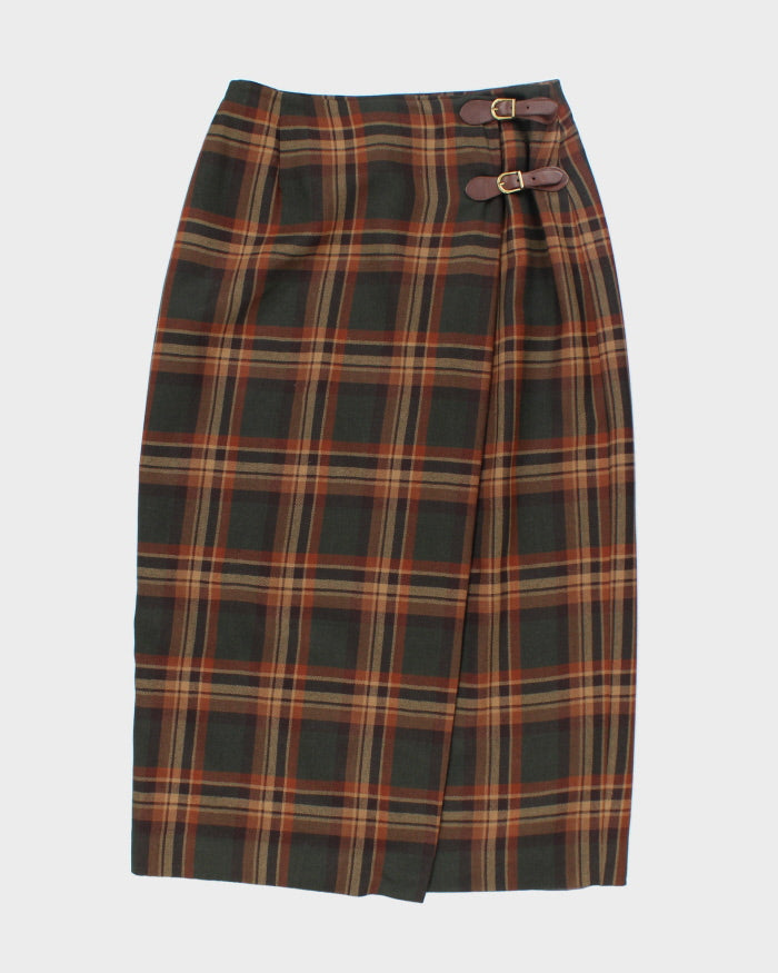 Vintage Ralph Lauren Wool Check Skirt - S