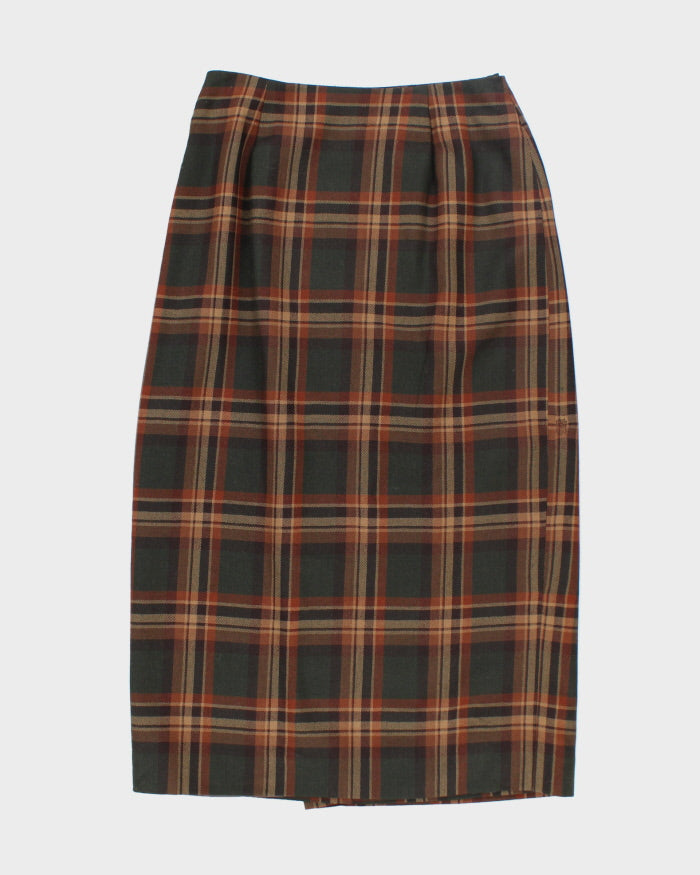 Vintage Ralph Lauren Wool Check Skirt - S