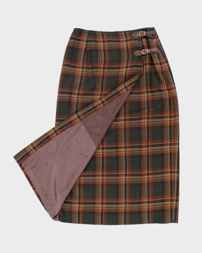 Vintage Ralph Lauren Wool Check Skirt - S