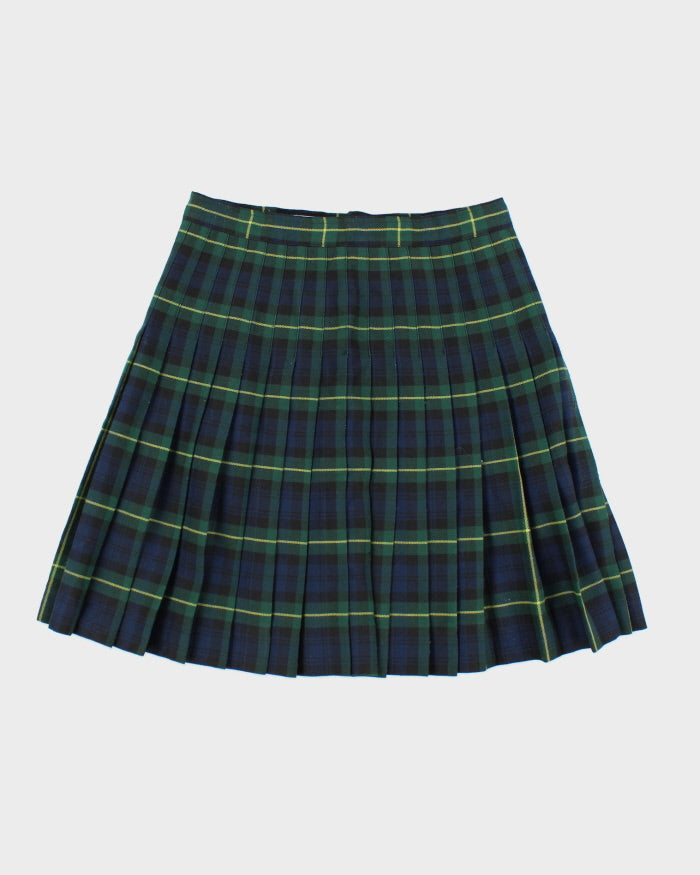 Vintage Cambridge Uniforms Checked Pleated Skirt - S