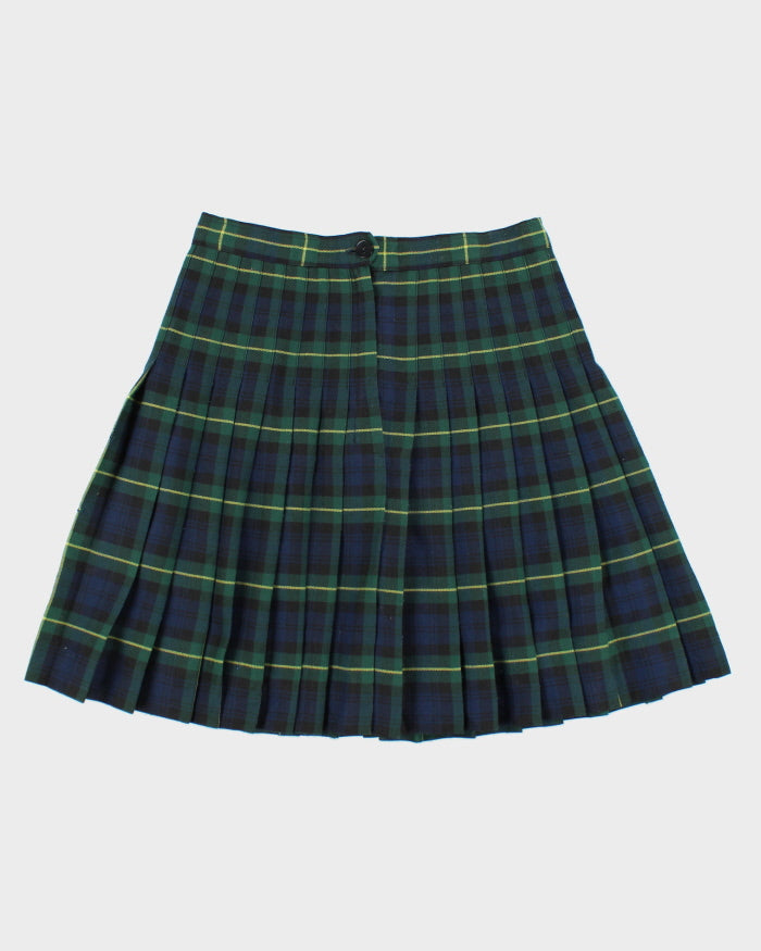 Vintage Cambridge Uniforms Checked Pleated Skirt - S