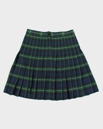 Vintage Cambridge Uniforms Checked Pleated Skirt - S