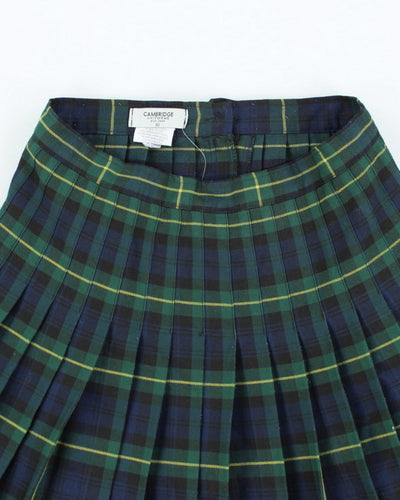 Vintage Cambridge Uniforms Checked Pleated Skirt - S