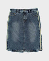 Y2k 00s Lang Di Tue Denim Skirt - XL