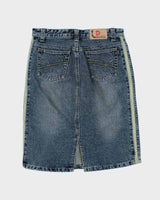 Y2k 00s Lang Di Tue Denim Skirt - XL