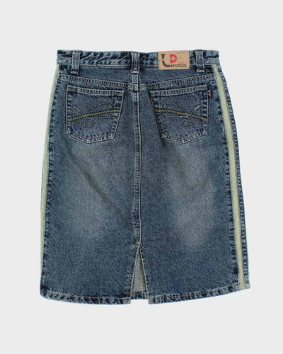 Y2k 00s Lang Di Tue Denim Skirt - XL