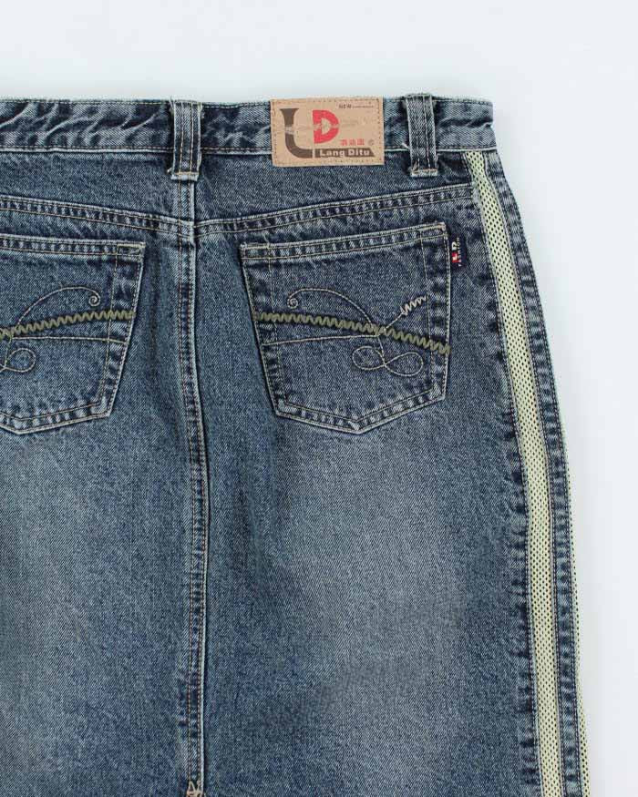 Y2k 00s Lang Di Tue Denim Skirt - XL
